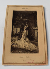 Fotografie pe carton Cabinet Paris Tofano - dupa tablou c. 1900 foto