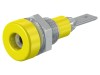 ST&Auml;UBLI Soclu Banană 2mm Galben (Izolat) Montaj Panou 10A