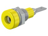 Soclu Banană 2mm Galbenă pentru Panou 10A 60VDC