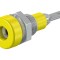 Soclu Banană 2mm Galbenă, 10A