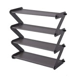 Suport pentru pantofi Z-Shape Shoe Rack, 4 rafturi, 48 x 46 cm, Gri, General