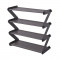 Suport pentru pantofi Z-Shape Shoe Rack, 4 rafturi, 48 x 46 cm, Gri