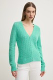 Morgan cardigan MLILO femei, culoarea turcoaz, light, MLILO