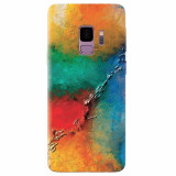 Husa silicon pentru Samsung S9, Colorful Wall Paint Texture