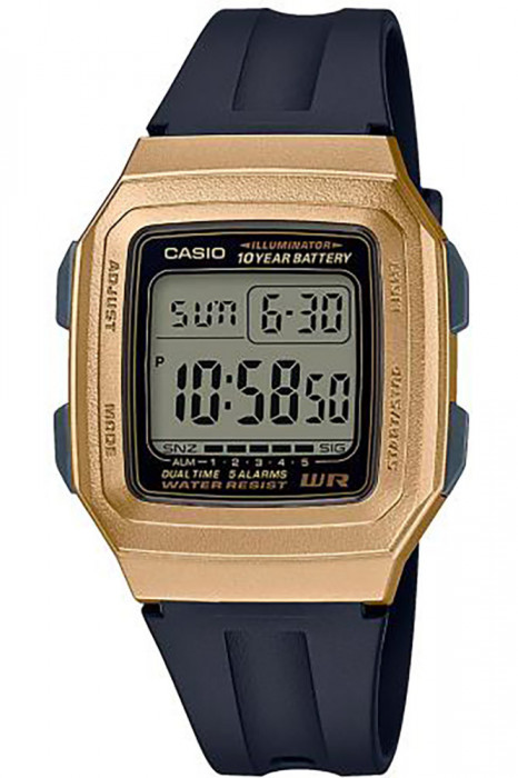 Ceas unisex CASIO Retro Vintage UNX DIG PU GOLD