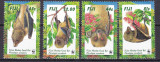 Fiji 1997 fauna maimute WWF MI 812-815 MNH, Nestampilat