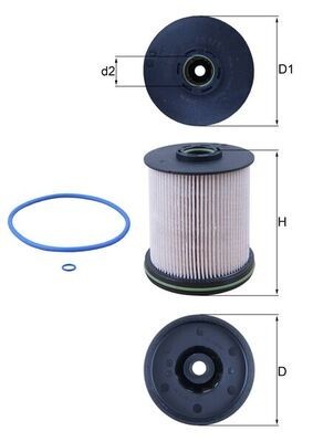 MAHLE KX 491/1D filtru combustibil