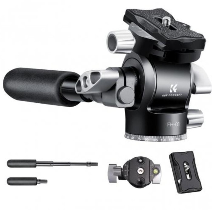 ​Cap Trepied Hydraulic 360&deg; Metal K&amp;F Concept KF31.048 cu Die-Cast Clamp
