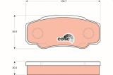 TRW GDB1521 COTEC set placute frana,frana disc