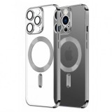 HUSA PROTECTIE TPU ELECTROPLATE, APPLE IPHONE 15 PLUS, COMPATIBIL MAGSAFE, SILVER BLISTER