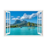 Autocolant decorativ, Fereastra, Multicolor, 83 cm, 554STC