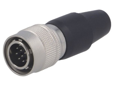 Conector circular HR10 push-pull mufă 2A argintat lipire foto