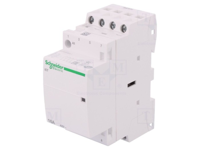 Contactor 4-pole 16A 230-240V AC