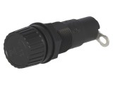 Clemă Siguranțe 10A Panou Neagră 6,3x32mm