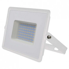 Proiector LED V-tac, 50W, 4300 lm, lumina rece, 6500K, IP65 - alb
