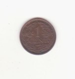 Olanda 1 cent 1939 - Wilhelmina., Europa, Bronz