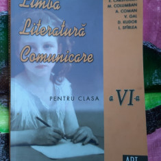 LIMBA LITERATURA COMUNICARE CLASA A VI A - CARSTOCEA ,GAL .COMAN KUDOR