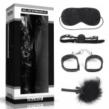 Deluxe Bondage Kit Black IV - Set BDSM cu 4 Piese, Orion