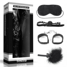 Deluxe Bondage Kit Black IV - Set BDSM cu 4 Piese