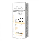 Cumpara ieftin Crema pentru fata SPF 50 tenta naturala H3 Derma+ Sun, 50 ml, Gerovital