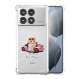 Husa antisoc pentru xiaomi poco f6 pro, airbag pro, clear, girl power