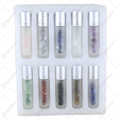 Set 10 recipiente roll-on 10 ml cu pietre semipretioase foto