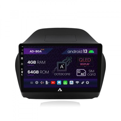 Navigatie Hyundai IX35 (2009-2015), Android 13, A-Octacore 4GB RAM + 64GB ROM, 10.1 Inch - AD-BGA10004+AD-BGRKIT189 foto