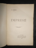 Ilarie Chendi - Impresii (1908, prima editie, necesita relegare)