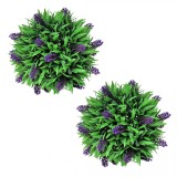 Cumpara ieftin Set ornamente florale artificiale cu lavandă, 28 cm, 2 buc., vidaXL