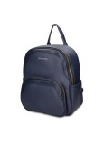 Pierre Cardin, Rucsac din piele ecologica cu bareta ajustabila, Albastru