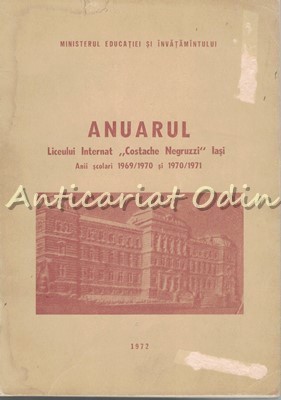 Anuarul Liceului Internat Costache Negruzzi Iasi - Petru Tanasuca foto