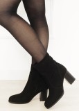 Botine dama negre din piele naturala Y2370 117