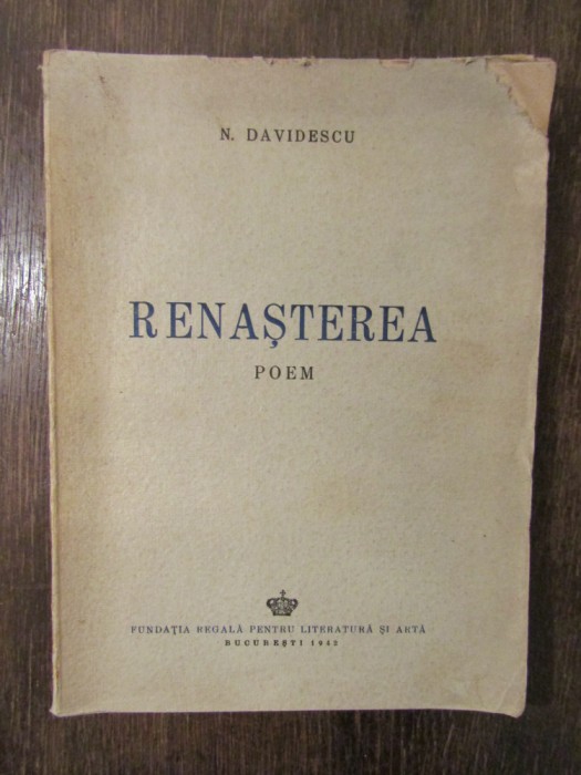 Renașterea. Poem - N. Davidescu