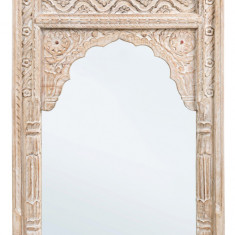 Oglinda decorativa Nawal, Bizzotto, 80 x 120 cm, lemn de mango, natural