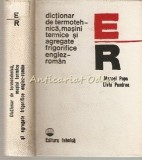 Dictionar De Termotehnica, Masini Termice Si Agregate Frigorific