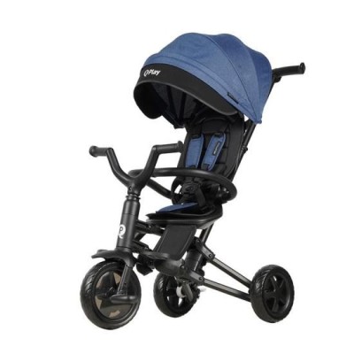 Tricicleta ultrapliabila Qplay Nova Niello Albastru FitLine Training foto