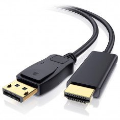 Cablu DisplayPort tata - HDMI tata 10m 1080p aurit KPO-10023 Cabletech foto