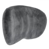 Pernă Suport Lombar, Model Ergonomic, Material Spumă, Husă Catifelată, Culoare Gri, Dimensiuni 40x27cm, Oem