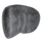 Pernă Suport Lombar, Model Ergonomic, Material Spumă, Husă Catifelată, Culoare Gri, Dimensiuni 40x27cm
