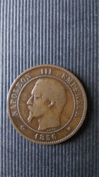 MONEDA 10 CENTIMES 1856 BB