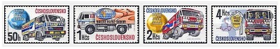 Cehoslovacia 1989 - Dakar rally, camioane, serie neuzata foto