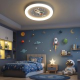 Lustra LED ROCKET , 75W, Diametru 49,99cm, lumina Rece/Calda/Neutra, Alb