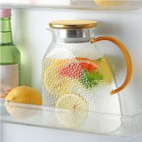 Carafa din sticla borosilicata cu capac din Inox, SQUARE, 1400 ml, 9x13x20 cm