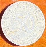 GERMANIA 50 REICHSPFENNIG 1939 LIT.,,J&quot;(MAI RARA!)/ALUMINIU/ 1,3 g./22,7mm./poze