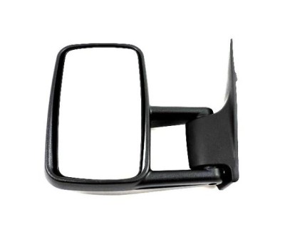 Oglinda usa exterioara Mercedes Sprinter 208-414, 01.1995-2006, partea Stanga, ajustabil manual; carcasa neagra; sticla convexa; mic, Aftermarket foto
