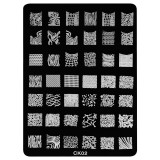Cumpara ieftin Matrita Metalica Stampila Unghii LUXORISE, Viva Liberty CK02