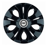 Cumpara ieftin Set 4 Capace Roti Top Negru R14, Compatibil Cu Fiat, Autohelix MSA