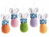 Cumpara ieftin Set 5 Oua Paste textil multicolor &Oslash;6x15H
