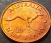 Moneda HALF PENNY - AUSTRALIA, anul 1963 * cod 2982, Australia si Oceania