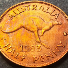 Moneda HALF PENNY - AUSTRALIA, anul 1963 * cod 2982